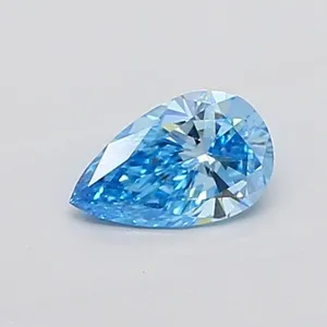 0.73ct PRINCESS Fancy Vivid Pink VVS2 Coloured Lab diamond