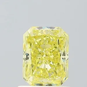1.06ct RADIANT Fancy Intense Yellow IF Coloured Lab diamond