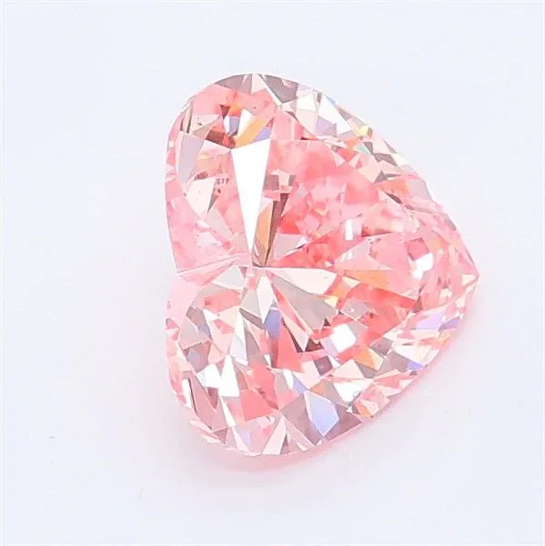 1.07ct HEART Fancy Vivid Pink VS2 Coloured Lab diamond