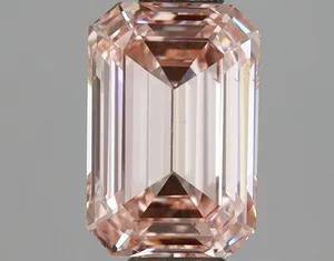1ct EMERALD Fancy Intense Pink VS2 Coloured Lab diamond