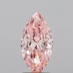 1.5ct MARQUISE Fancy Intense Pink VVS2 Coloured Lab diamond