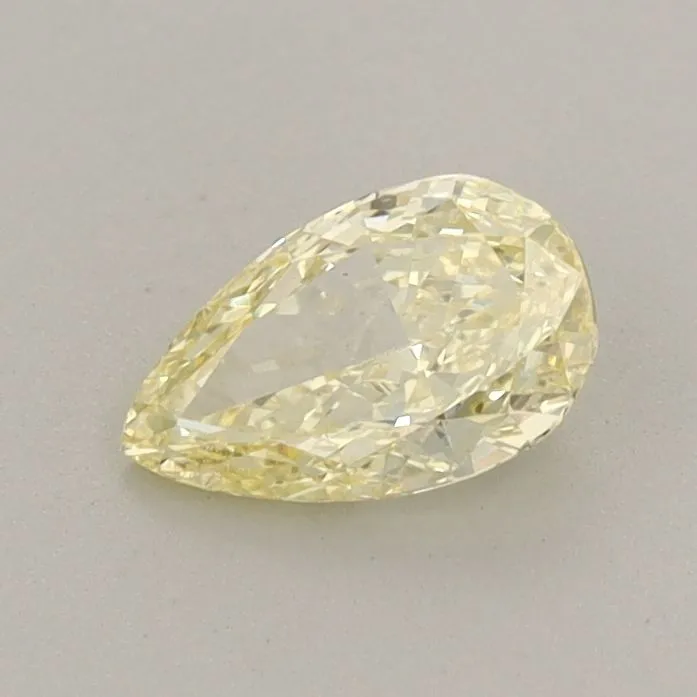 0.51ct PEAR Fancy Yellow VS1 Coloured Lab diamond