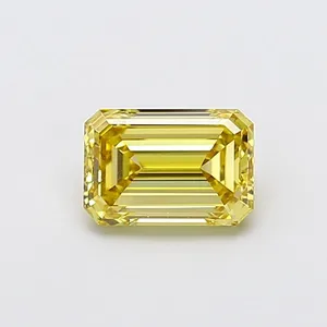 1.5ct EMERALD Fancy Yellow VS1 Coloured Lab diamond