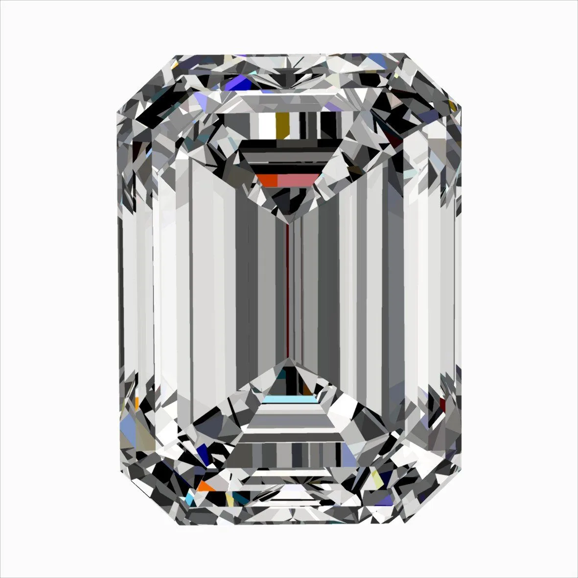 0.40ct EMERALD E VVS1 Natural diamond