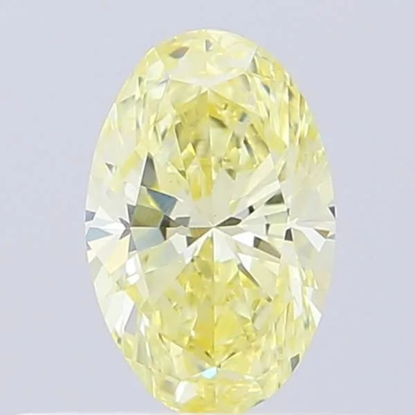 0.37ct OVAL Fancy Light Yellow VS1 Coloured Lab diamond