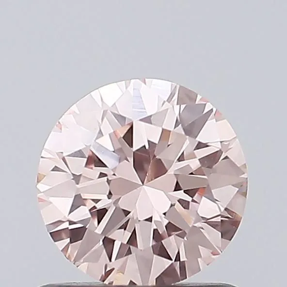 0.49ct ROUND Fancy Intense Pink VVS2 Coloured Lab diamond
