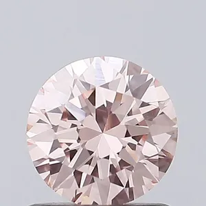 0.49ct ROUND Fancy Intense Pink VVS2 Coloured Lab diamond