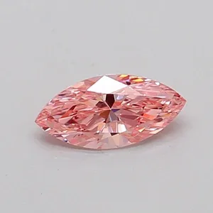 0.31ct MARQUISE Fancy Vivid Pink SI1 Coloured Lab diamond