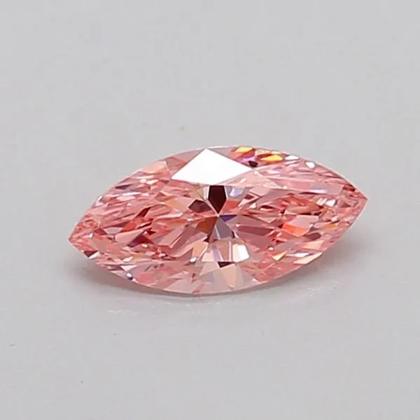 0.31ct MARQUISE Fancy Vivid Pink SI1 Coloured Lab diamond