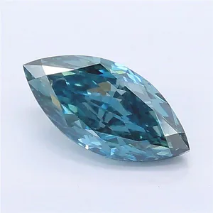 1.03ct MARQUISE Fancy Deep Blue VS2 Coloured Lab diamond