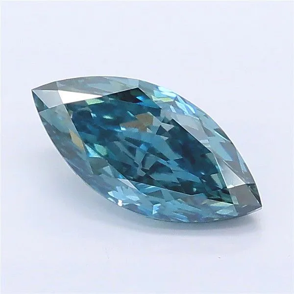 1.03ct MARQUISE Fancy Deep Blue VS2 Coloured Lab diamond
