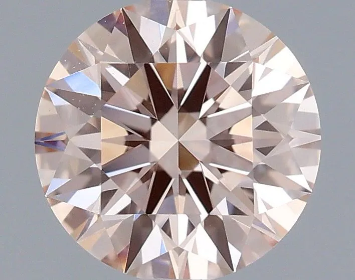 1.04ct ROUND Fancy Light Pink VVS2 Coloured Lab diamond