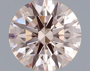 1.04ct ROUND Fancy Light Pink VVS2 Coloured Lab diamond