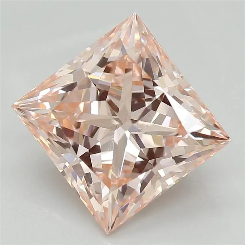 2.08ct PRINCESS Fancy Intense Pink VS1 Coloured Lab diamond