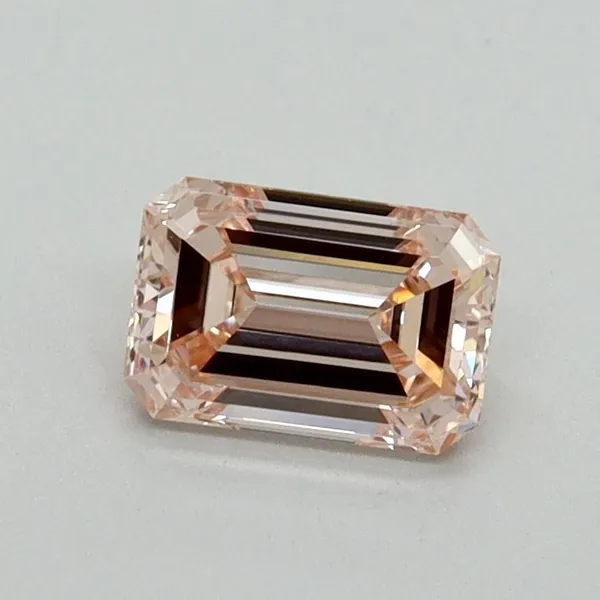0.7ct EMERALD Fancy Pink VS1 Coloured Lab diamond
