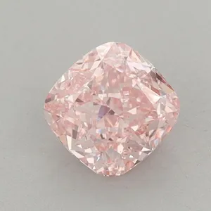 0.94ct CUSHION Fancy Vivid Pink VS1 Coloured Lab diamond