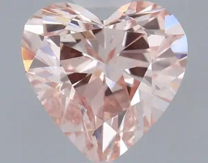 0.45ct HEART Fancy Pink VS2 Coloured Lab diamond