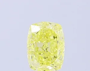 1ct CUSHION Fancy Yellow VS1 Coloured Lab diamond