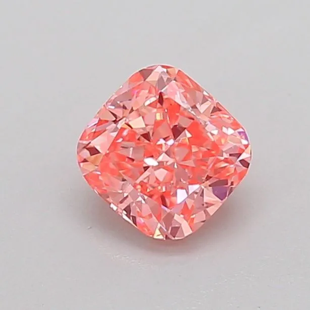 0.71ct CUSHION Fancy Vivid Pink SI1 Coloured Lab diamond