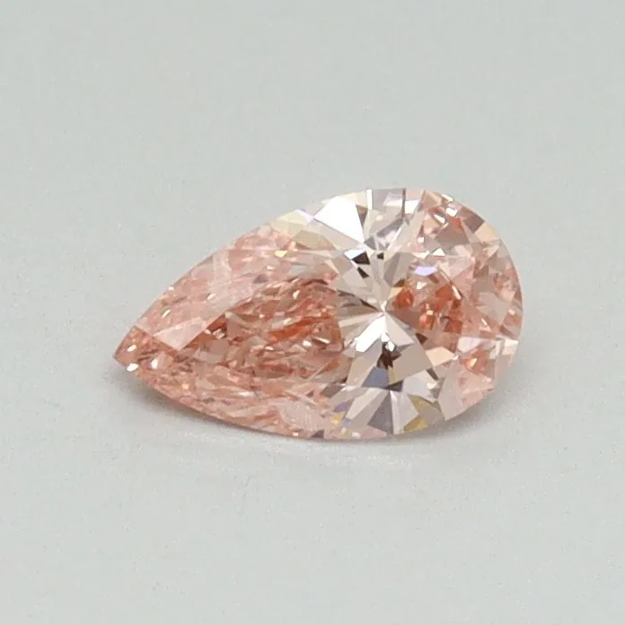 0.30ct PEAR Fancy Vivid Pink SI2 Coloured Lab diamond