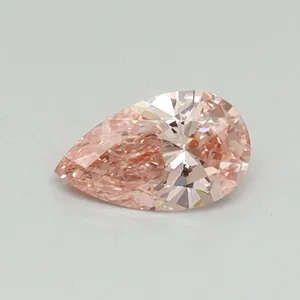 0.3ct PEAR Fancy Vivid Pink SI2 Coloured Lab diamond
