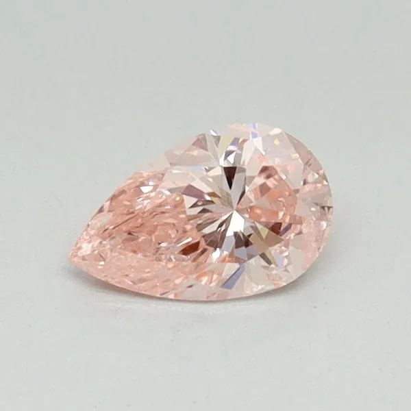 0.35ct PEAR Fancy Intense Pink SI2 Coloured Lab diamond