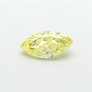 1.01ct MARQUISE Fancy Intense Yellow VS1 Coloured Lab diamond