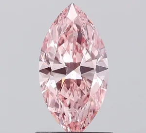 1ct MARQUISE Fancy Vivid Pink SI2 Coloured Lab diamond