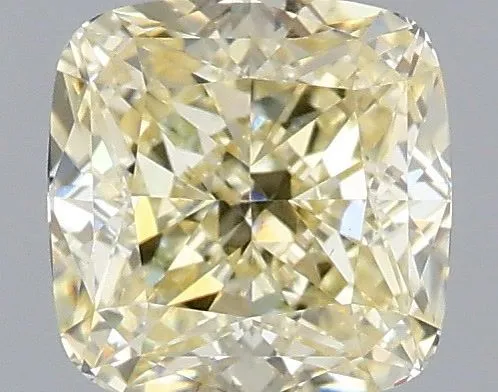 1.06ct CUSHION Fancy Light Yellow VS1 Coloured Lab diamond