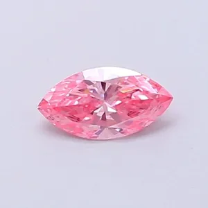 0.3ct MARQUISE Fancy Vivid Pink VVS2 Coloured Lab diamond
