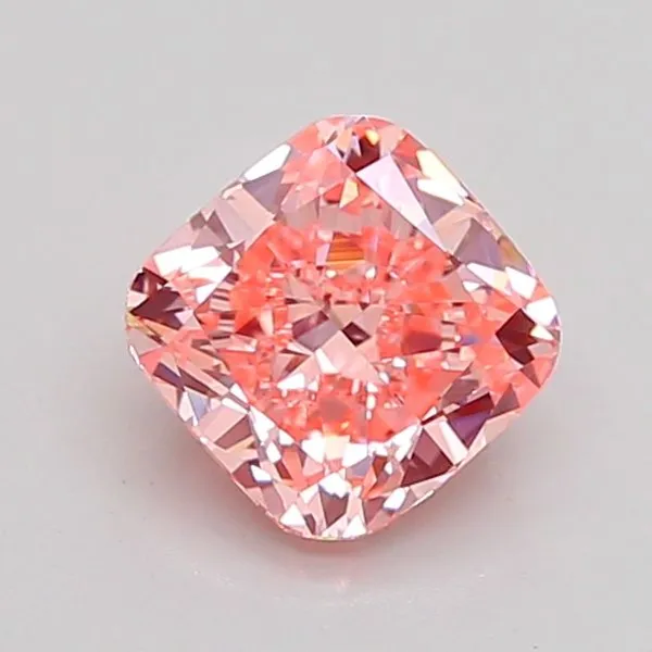 1.1ct CUSHION Fancy Vivid Pink VVS2 Coloured Lab diamond