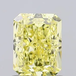 1.15ct RADIANT Fancy Intense Yellow VS1 Coloured Lab diamond