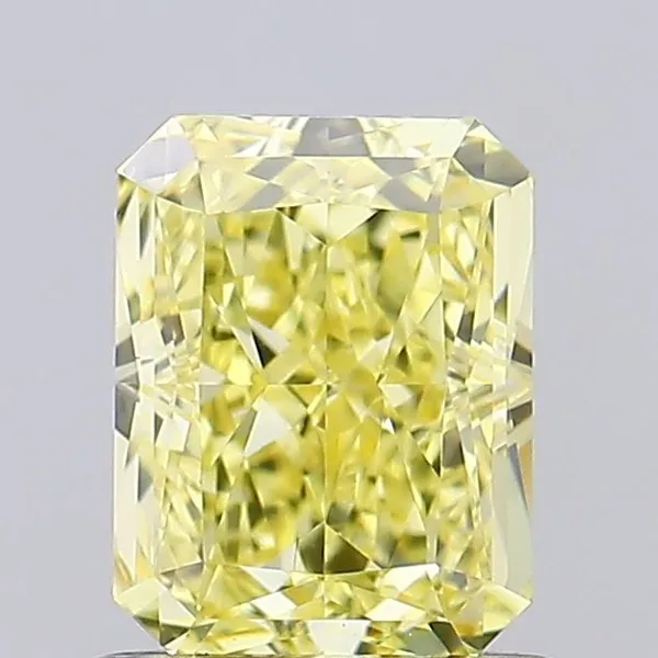 1.15ct RADIANT Fancy Intense Yellow VS1 Coloured Lab diamond