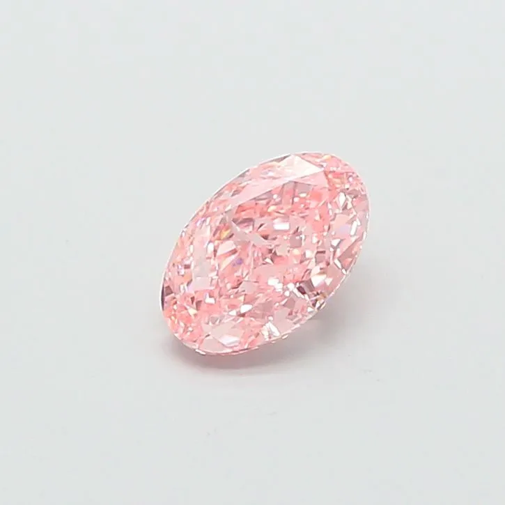 1.08ct OVAL Fancy Vivid Pink VVS2 Coloured Lab diamond