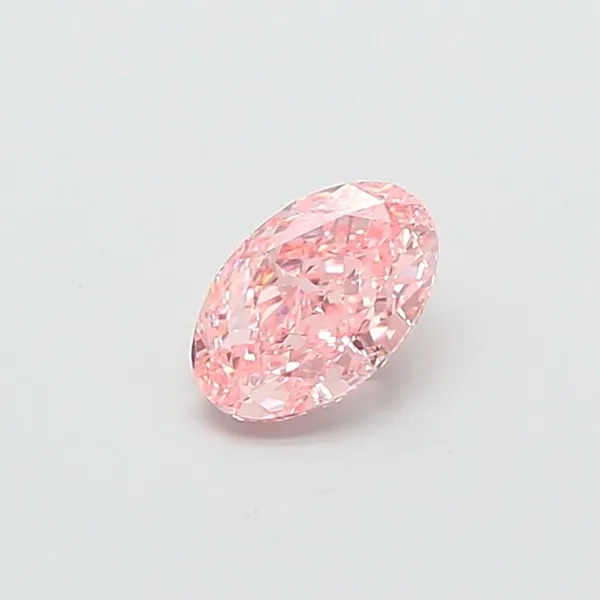 1.08ct OVAL Fancy Vivid Pink VVS2 Coloured Lab diamond