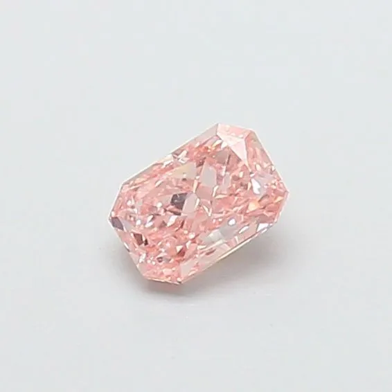 0.36ct RADIANT Fancy Vivid Pink SI1 Coloured Lab diamond