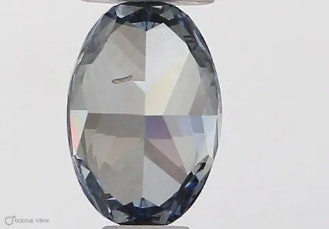 0.31ct OVAL Fancy Intense Blue SI2 Coloured Lab diamond