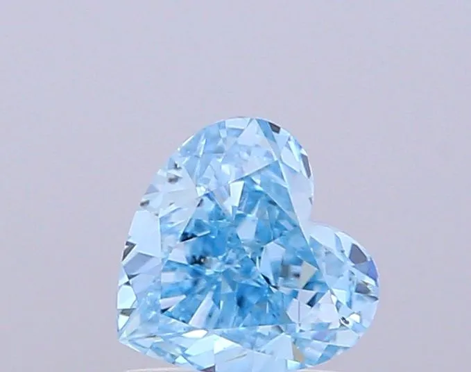 1.03ct HEART Fancy Vivid Blue VS2 Coloured Lab diamond