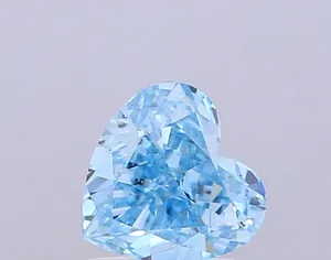 1.03ct HEART Fancy Vivid Blue VS2 Coloured Lab diamond