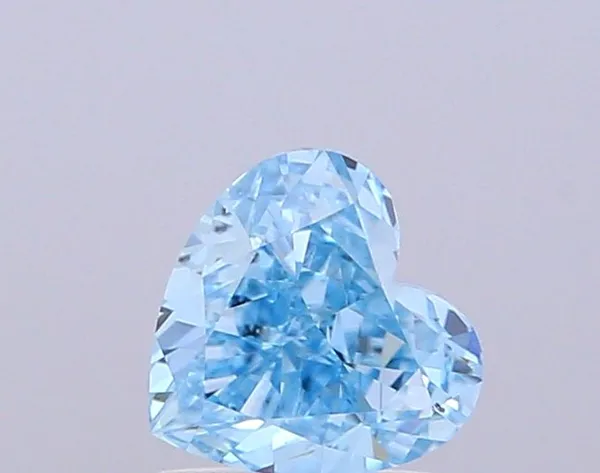 1.03ct HEART Fancy Vivid Blue VS2 Coloured Lab diamond