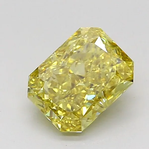 1.37ct RADIANT Fancy Intense Yellow VS1 Coloured Lab diamond