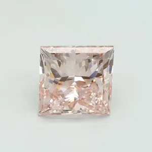 5.01ct PRINCESS Fancy Intense Pink VS2 Coloured Lab diamond