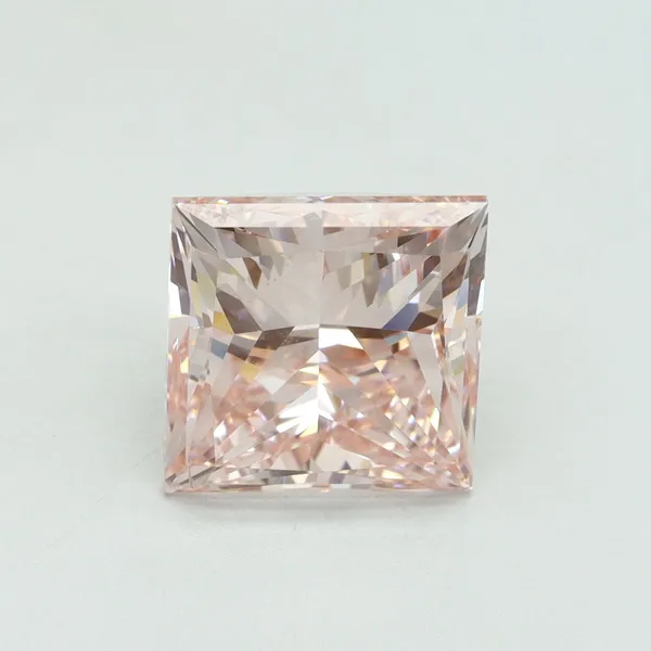 5.01ct PRINCESS Fancy Intense Pink VS2 Coloured Lab diamond
