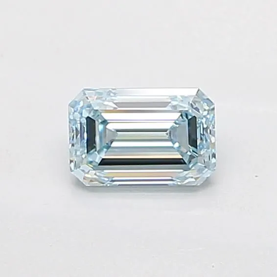 1.02ct EMERALD Fancy Blue VVS2 Coloured Lab diamond