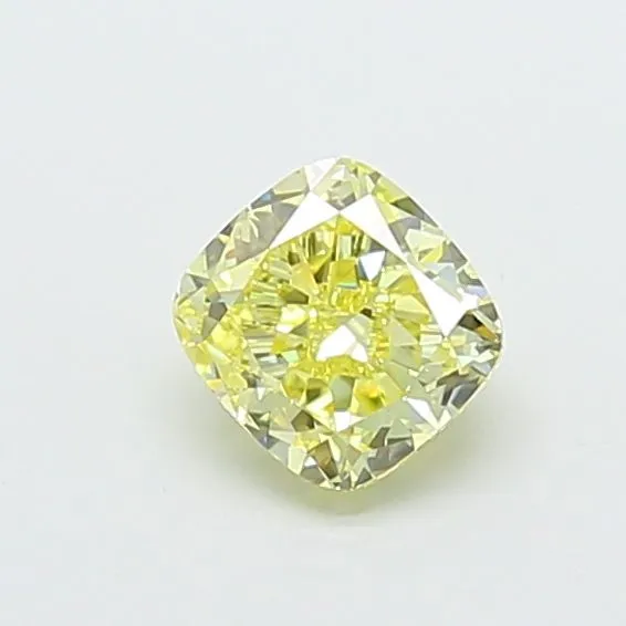 1.01ct CUSHION Fancy Yellow VS2 Coloured Lab diamond