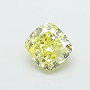 1.01ct CUSHION Fancy Yellow VS2 Coloured Lab diamond