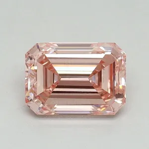 1.06ct EMERALD Fancy Intense Pink VS2 Coloured Lab diamond