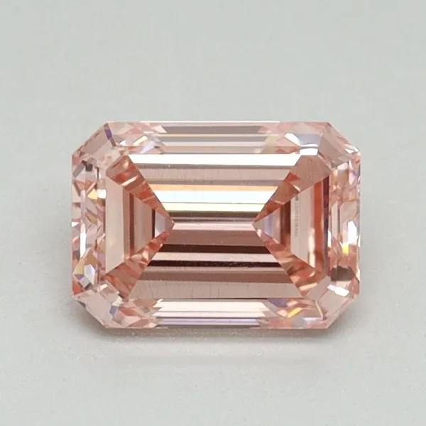 1.06ct EMERALD Fancy Intense Pink VS2 Coloured Lab diamond