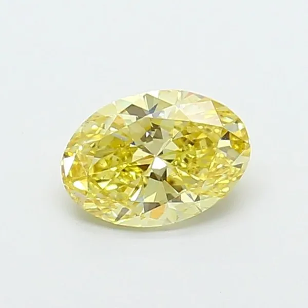 0.94ct OVAL Fancy Yellow VS2 Coloured Lab diamond