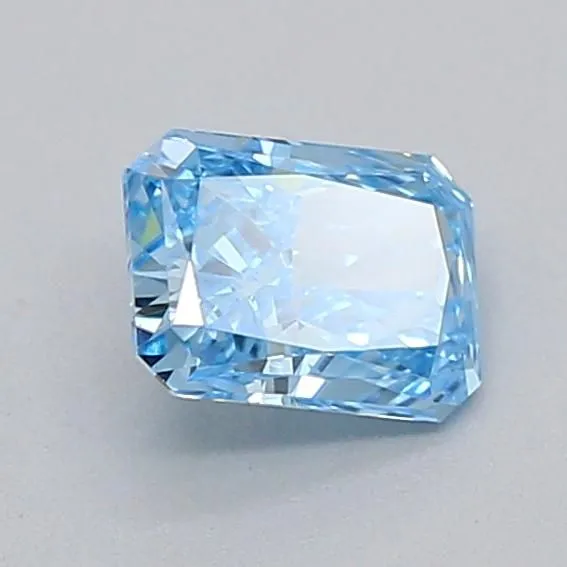 0.3ct RADIANT Fancy Vivid Blue VVS2 Coloured Lab diamond